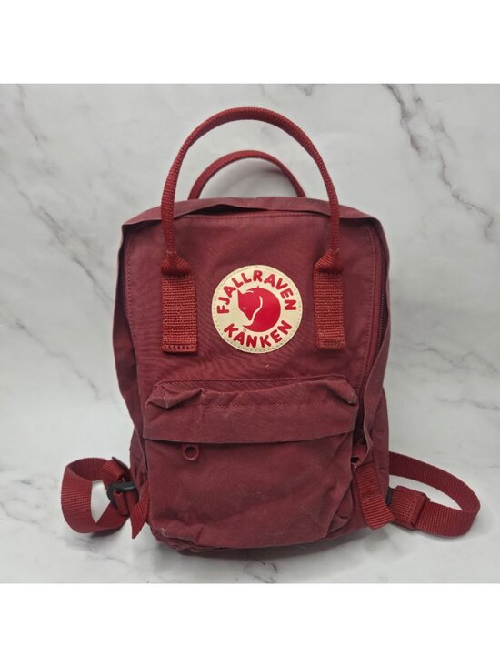 Fjallraven Kanken Mini Backback Bag Burgundy Red #23561 Small Bookbag main image 7